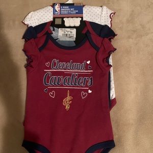 Athletic baby girls 3-6 months onesie